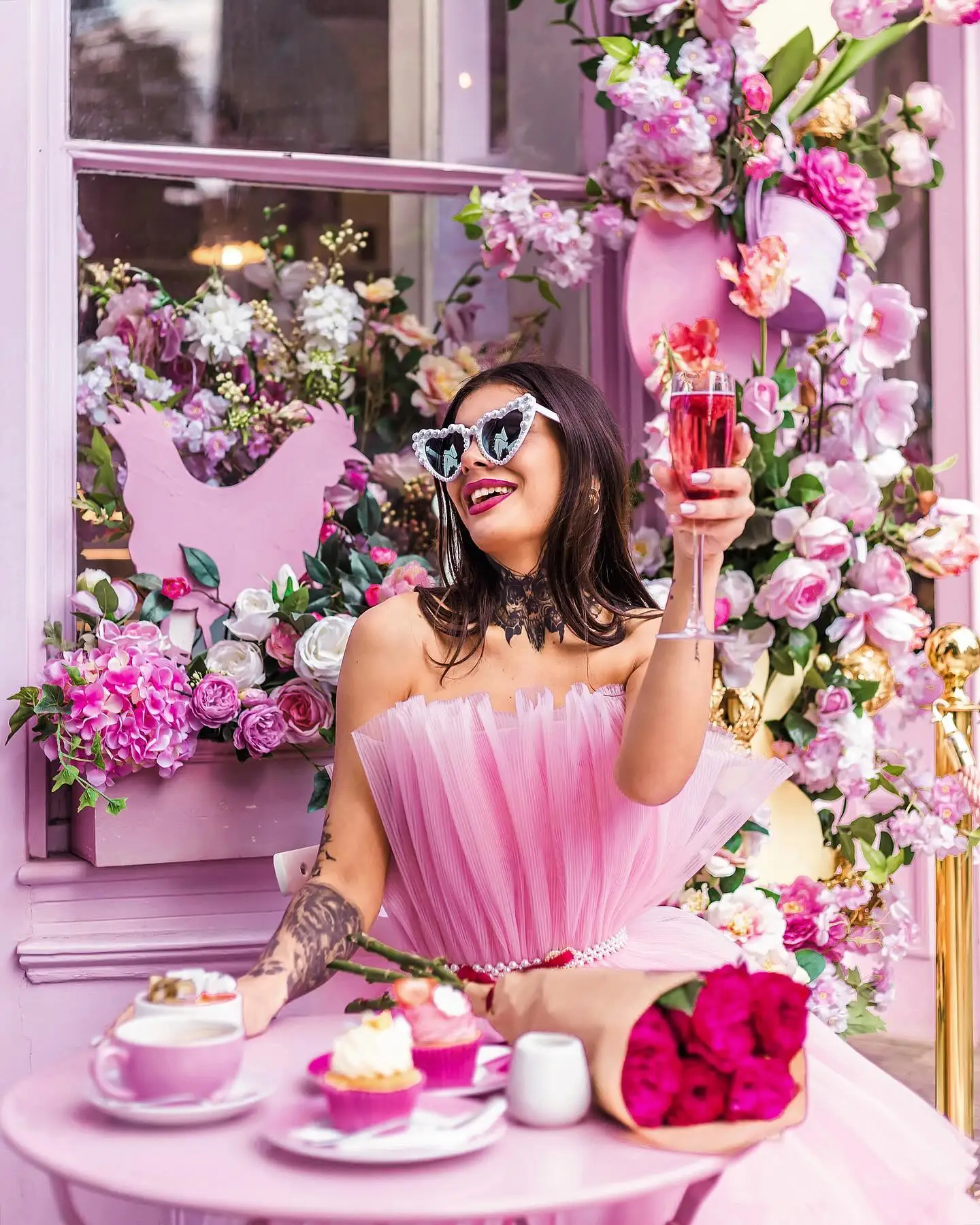 Luxo rosa em camadas tule vestido de noiva de casamento com trem destacável rosa tule curto vestidos de festa de baile overskirt trem personalizado