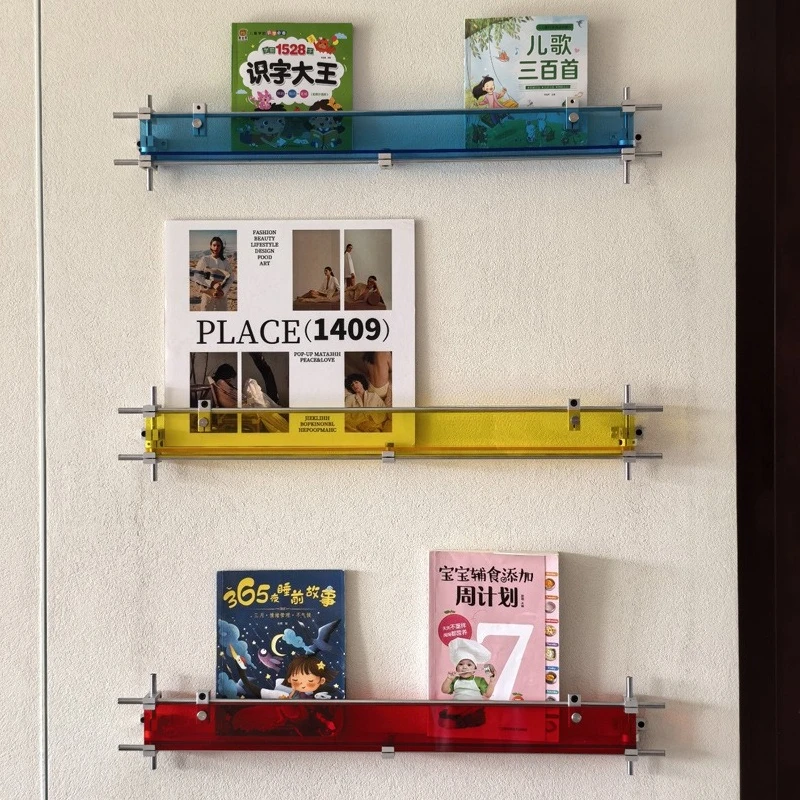 Simple Modern Wall Hanging Rack Art Display Rack Acrylic Magazine Rack