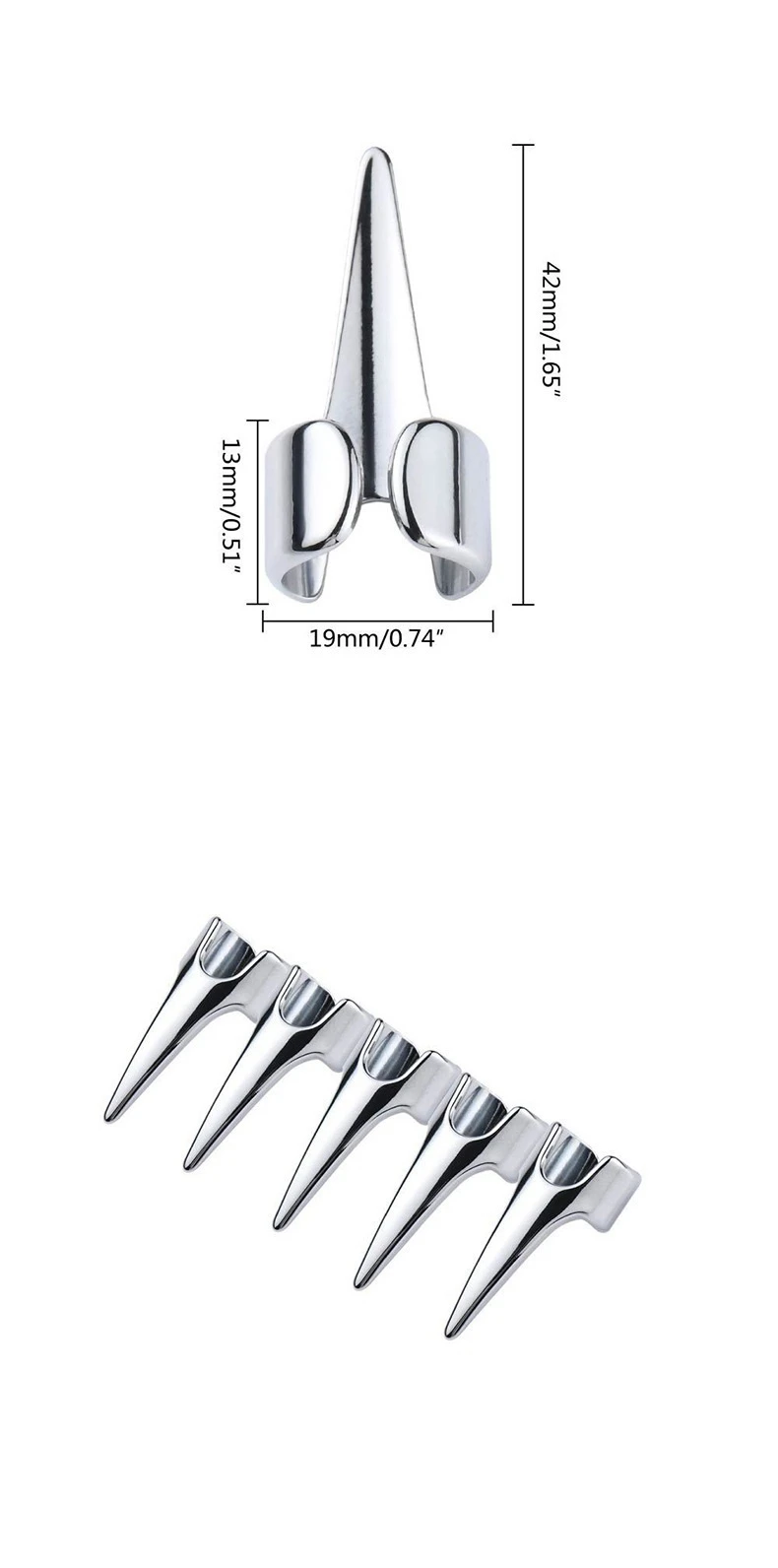 3cm Metall-Profi-Haartrennringe & Haarverlängerungs-Sektionierungsringe aus Stahl, Finger-Flechtwerkzeuge für langlebige Dreadlocks-Perücken – Detail 3