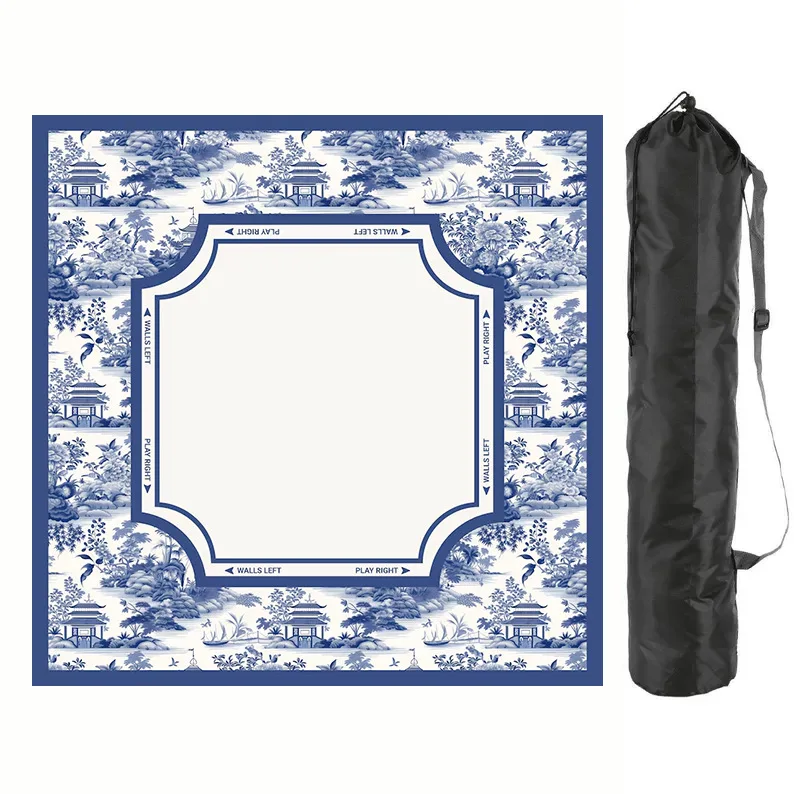 80cm 4‑Player Portable Mahjong Game Mat Deformation‑Resistant Mahjong Table Mat Poker Dominoes Family Party Game Night