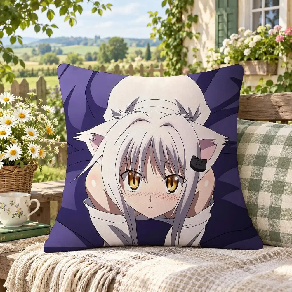 Anime Fantasy H-High School DxD Cushion Cover Soft Short Plush Anti-Mite Sofa Bedroom Den Car Dorm Decor Gifts