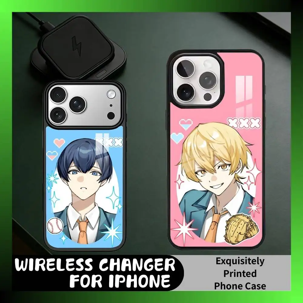 

O-Oblivion Battery Haruka x Kei Phone Case For iPhone17,16,15,14,13 Plus,Pro Max Magnetic For Magsafe Wireless Charging