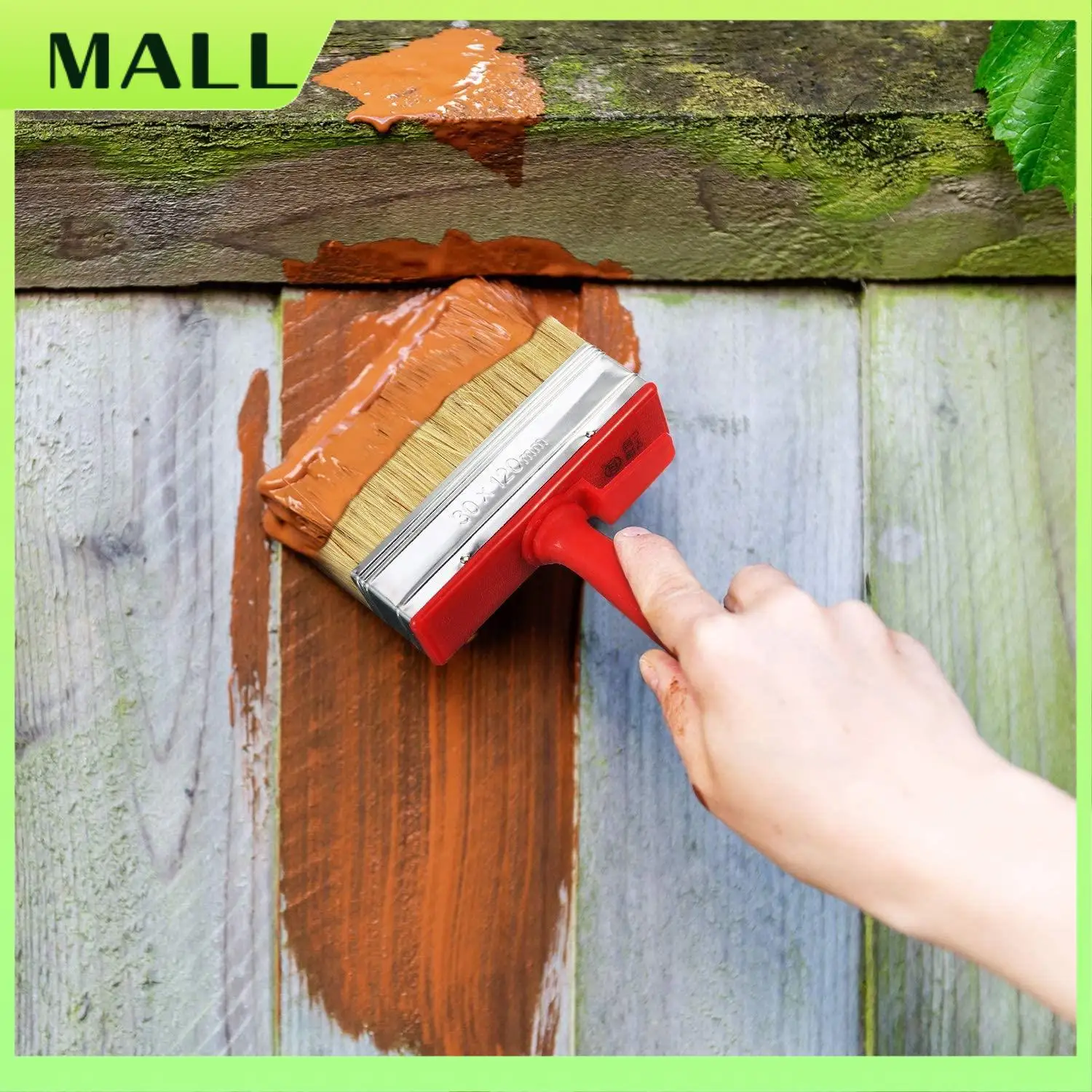 

MALL 4 шт. кисти для рисования сарая и забора, кисть для настила и древесины, пятен, 4,7 дюйма/120 мм для всех типов работ по рисованию