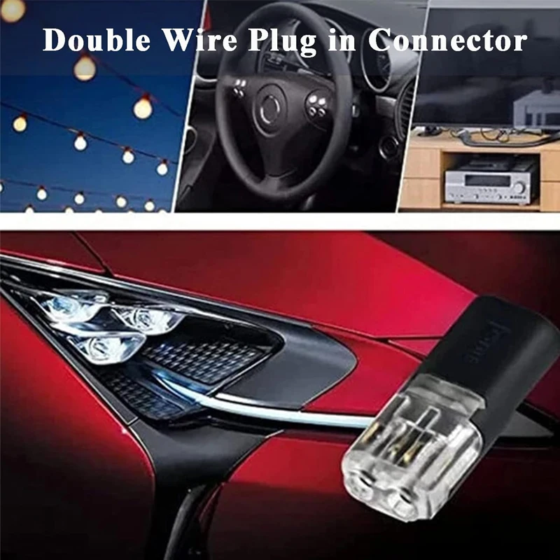 12 قطعة 2 دبوس طريقة التوصيل سيارة موصل كهربائي مقاوم للماء سلك كابل السيارات #4