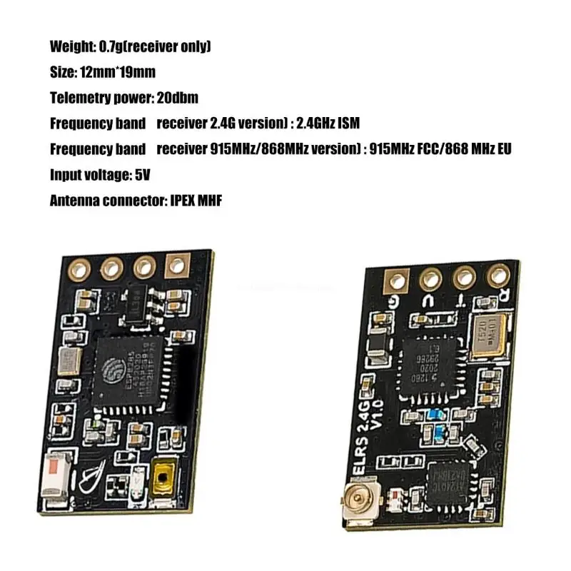 ExpressLRS Base ELRS Receiver for Superior Flights Control and Ranges New Dropship