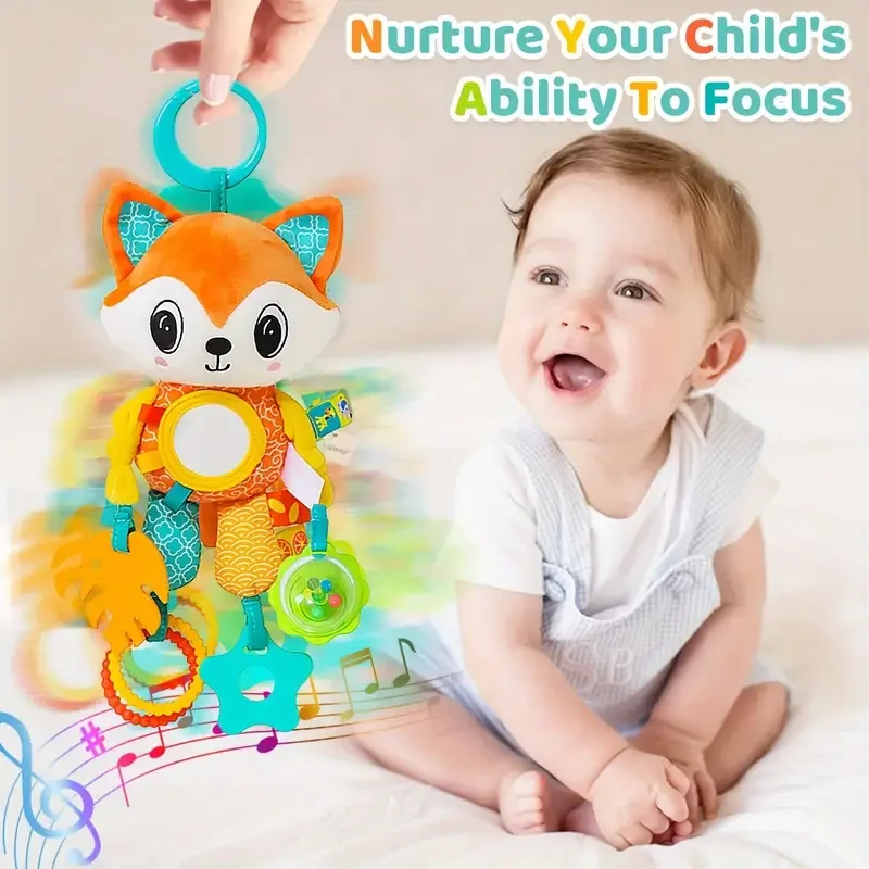 Krippe Hängen Rasseln Spielzeug Baby Spielzeug Cartoon Tier Spirale Hängen Spielzeug mit Klingeln Glocke Kinderwagen Auto Spielzeug für Kleinkinder Neugeborene