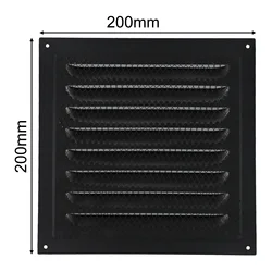 1/2Pcs 20x20 Cm Ventilation Grille With Insect Screen Vent Cover Ventilation Airflow For HVAC Or Ceiling Side Wall