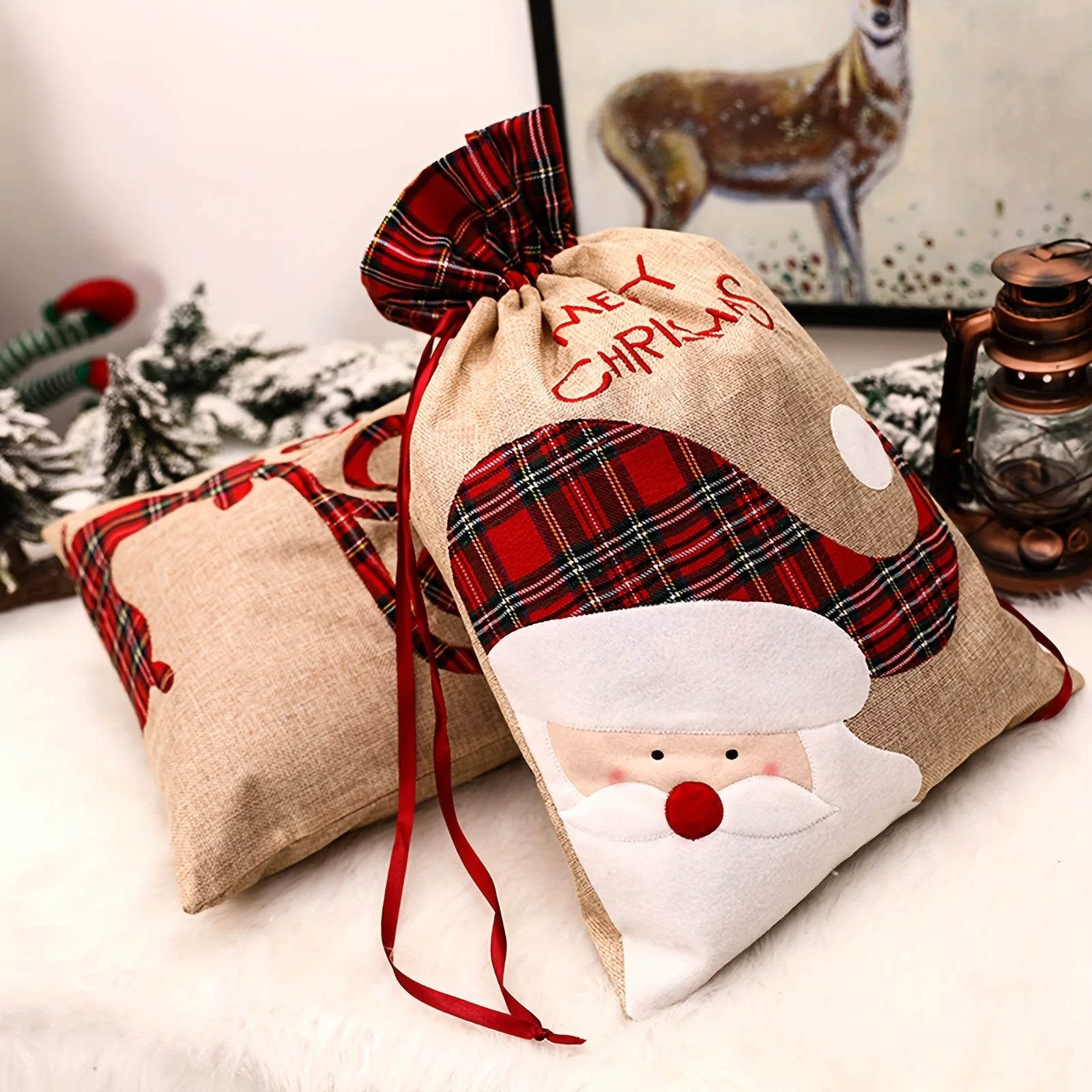 Luxury Xmas Bags - 1 Pezzo Grande Sacchetto Regalo di