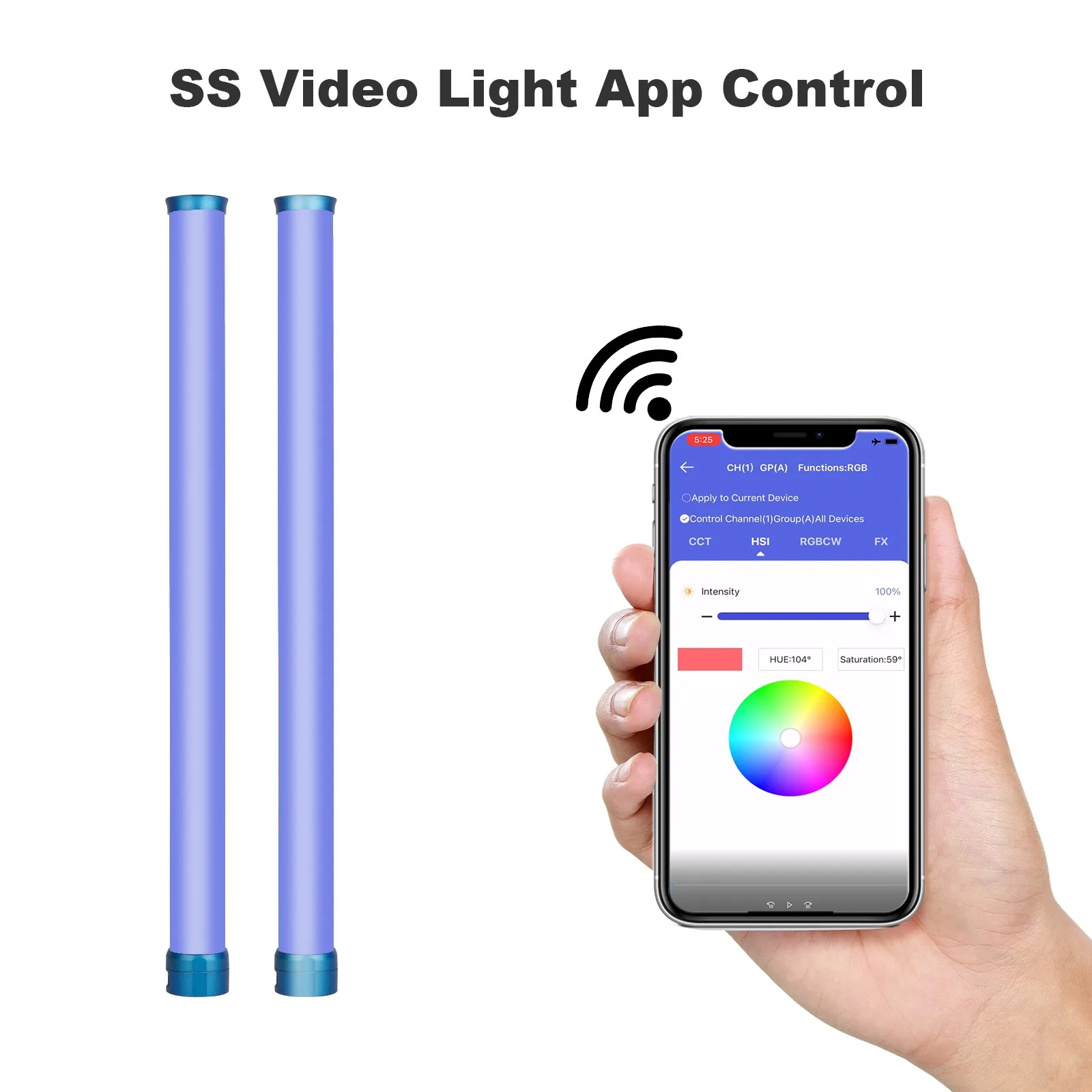 SOKANI-X25 RGB Light Handheld Tube Stick, Iluminação de Fotografia, Sem Fio, Controle Remoto, Lâmpada para Cineastas, Tube Stick, DO Brasil