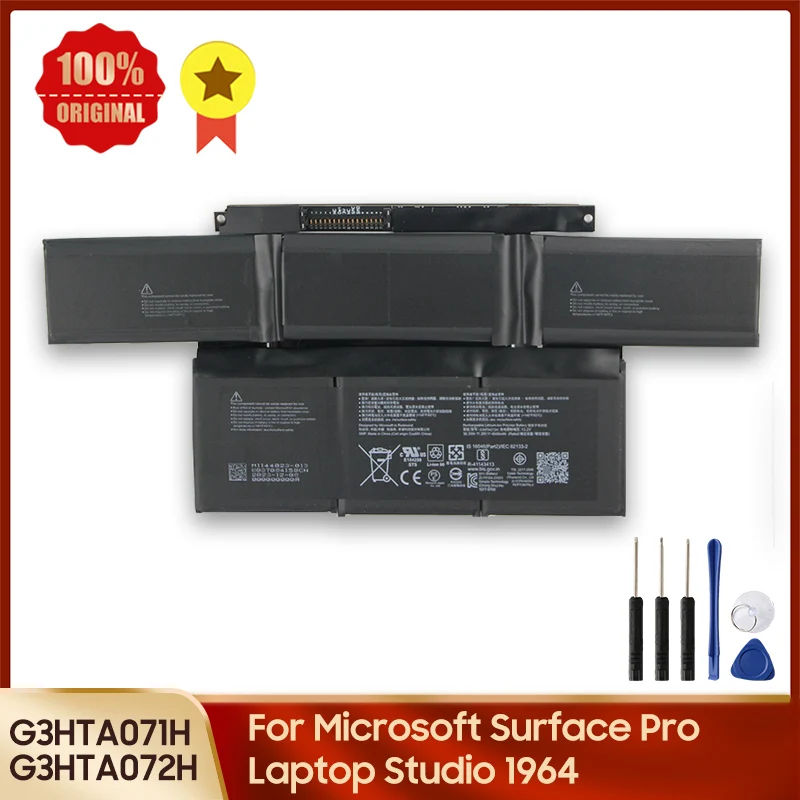 Replacement Battery G3HTA071H G3HTA072H For Microsoft Surface Pro Laptop Studio 1964 4948mAh Batteries With Tools