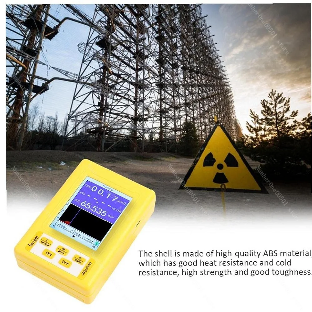 Imagem -04 - Detector Nuclear de Radiação Eletromagnética Portátil Emf Geiger Counter Testador de tipo Completo Br-9a Br-9b em Br-9c