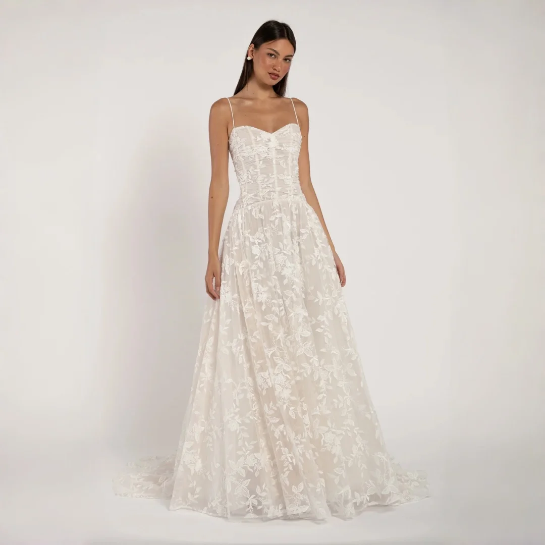 Wishah Customized Plus Size Elegant Ball Gown Satin Wedding Dress Strapless Sweetheart Plunge Neck Ruched Bodice Bridal Gowns