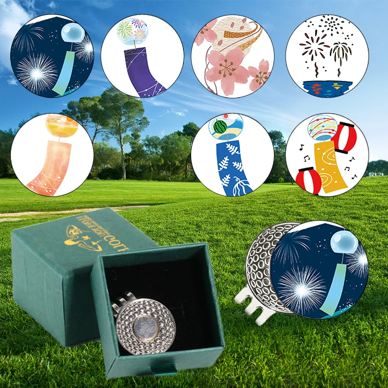 Magnetic hat clip golf club - Golf accessories and equipment, customizable ball markers, cute and fun perfect decorative gift