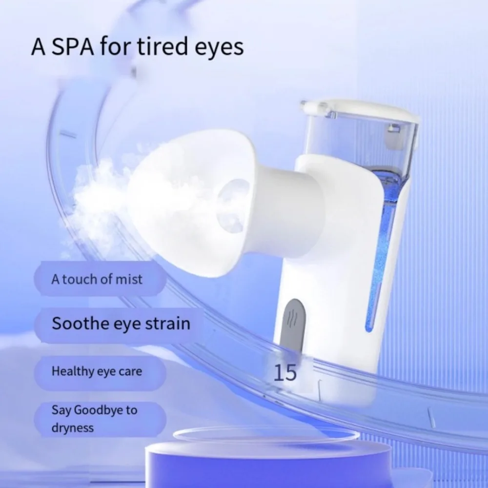 Nano Sprayer Hot Cold Eye Facial Vaporizer 15ML Care Facial Mini Portable Face Steamer Cool Warm Electric Eye Beauty Device Home