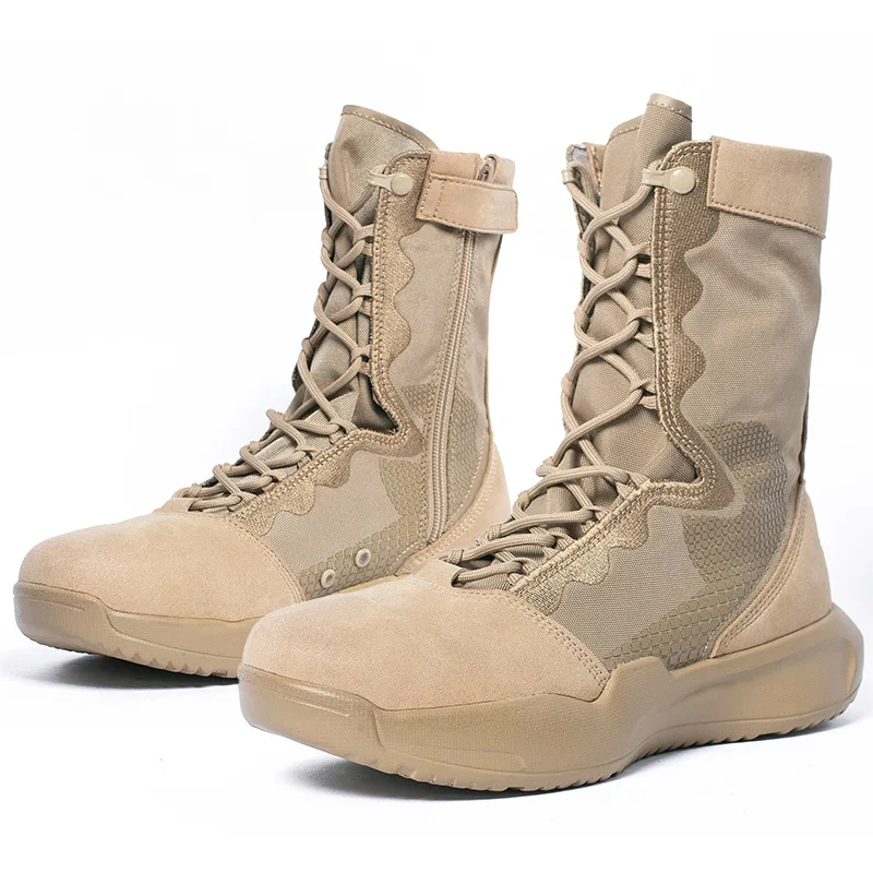 صيف جديد التدريب التمهيد الرجال تسلق التدريب خفيفة الوزن الصحراء الأحذية المشي لمسافات طويلة في الهواء الطلق تنفس حجم البريدي الأحذية #4