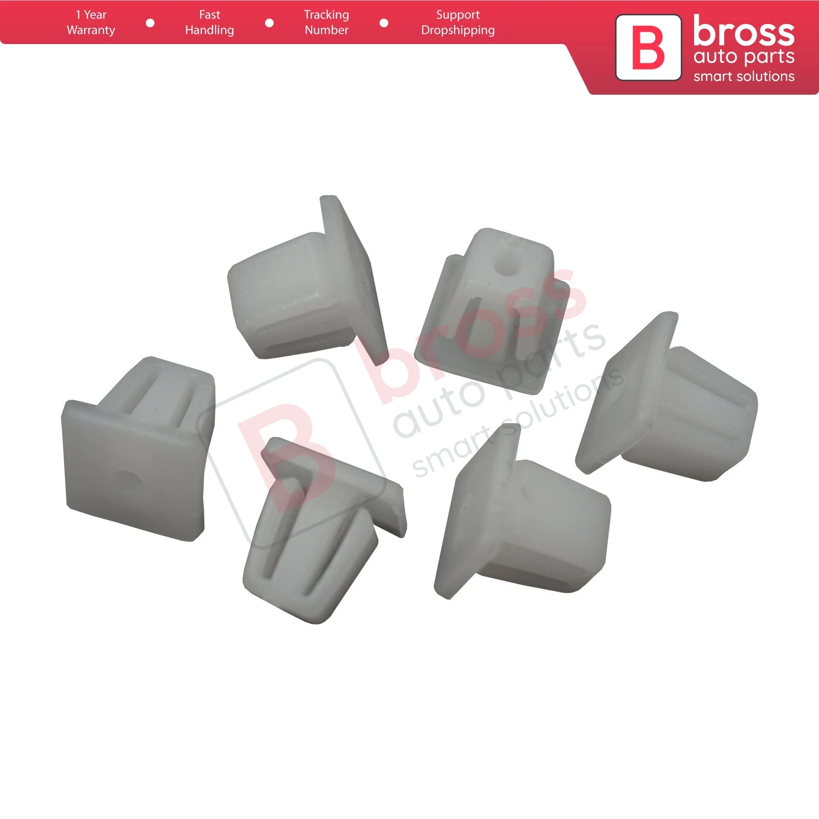 

BCF5037 10 Pieces Bumper Retainer Trim Clip 7703074172 for Renault Made in Turkey