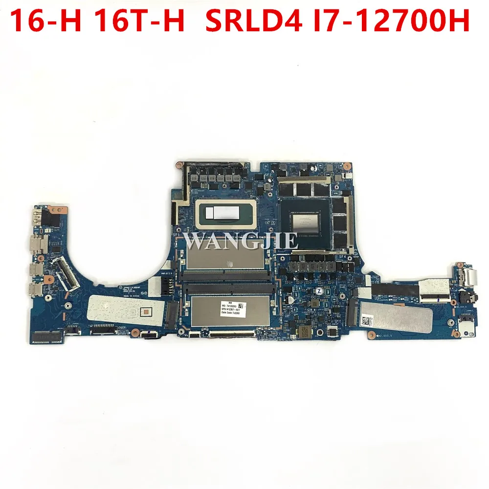 

IPA62 LA-M054P Laptop Motherboard For HP ENVY 16-H 16T-H N 12357-601 With CPU: SRLD4 I7-12700H GPU: RTX3060 6GB 100% Working
