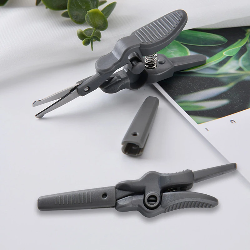 Nose Hair Scissors Stainless Steel Round Head Beauty Trimmer Nose Hair Trimmer Portable Ergonomics Nose Hair Cutter