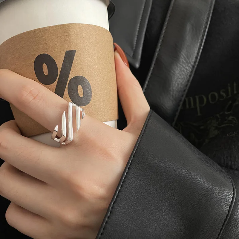 

Bestselling 925 Sterling Silver Square Ring Is Fashionable And Charming Suitable For Men And Women To Wear Jewelry Gifts