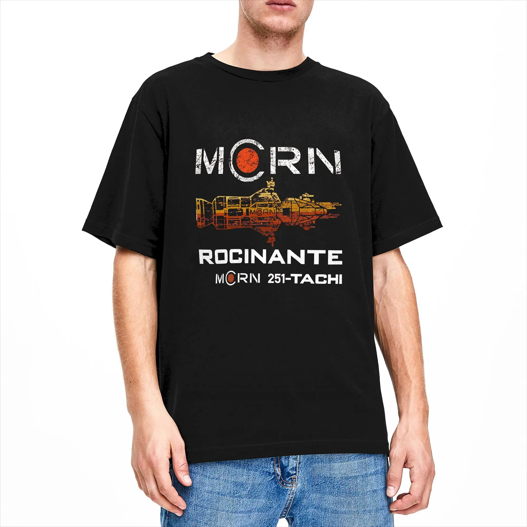 The Expanse MCORN Rocinante Cotton T-Shirt For Men's Summer  Y2K Basic T Shirts Hip Hop Tee Shirt Plus Size Clothing