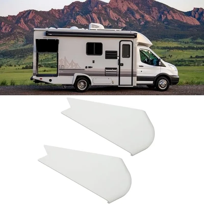 

2 Pcs ABS RV Slide Out Corner Cover Colorfast Decorative Accessories Easy To Install Durable RV Slide Out Corner Cover