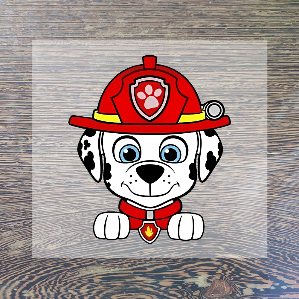 New Paw Patrol Cartoon Iron on Patches for Clothing Anime DIY T-shirt Heat Transfer Patch Clothes Custom Vinyl Sticker Gifts