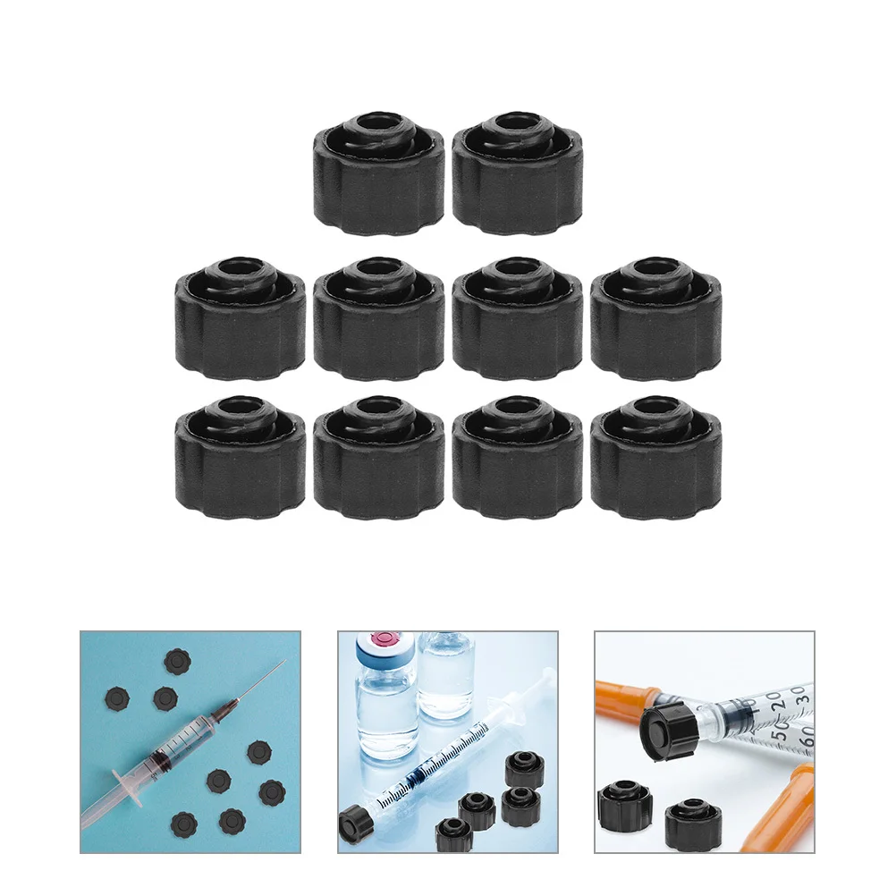 

10pcs Adapter Plugs Syringe Tip Dispensing Needle Tip Plastic End Caps For Industrial Supplies Syringe Accessories Luer