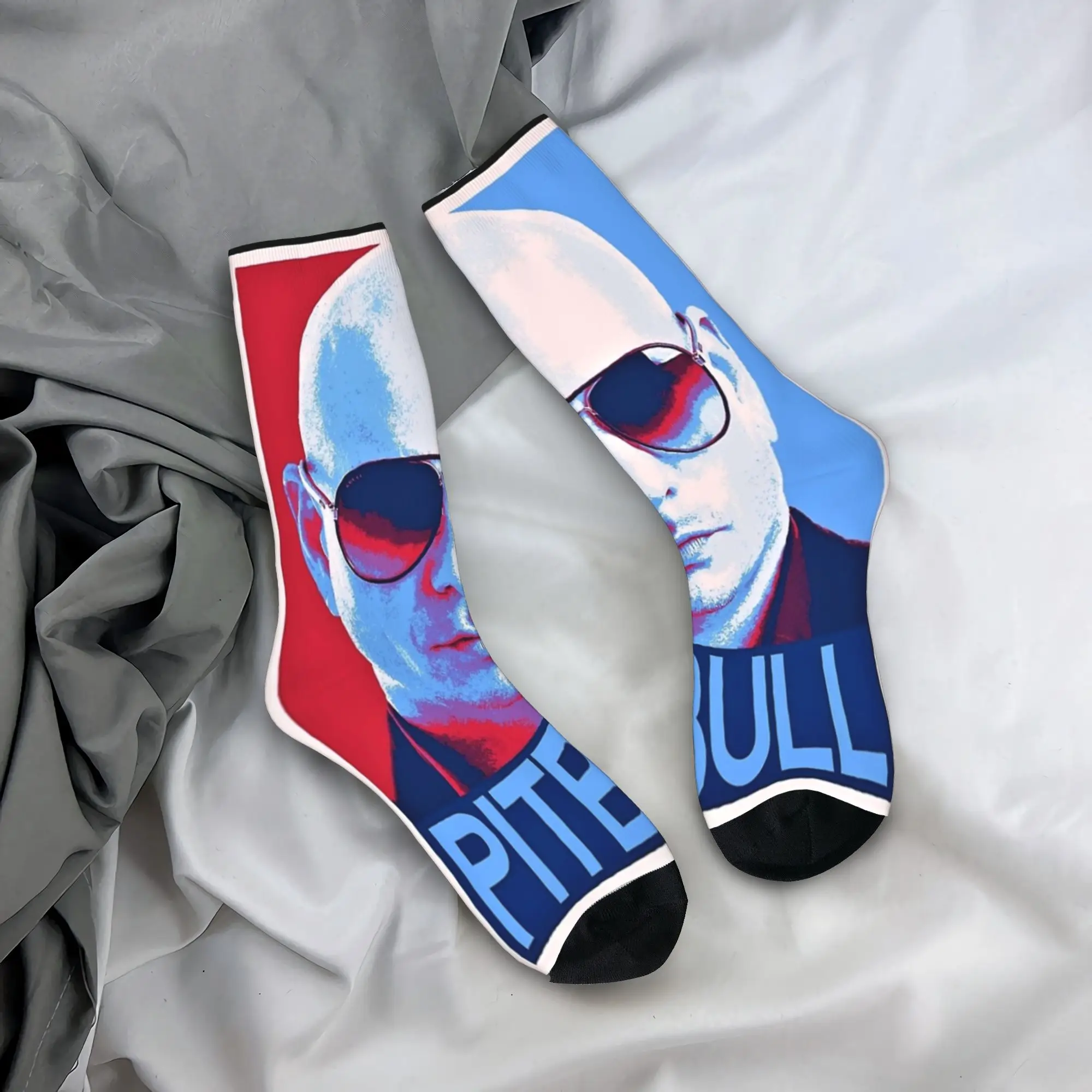 

Couple Socks Pitbull Mr Worldwide Hip Hop Rap Rapper Stockings Spring Funny Quality Socks Graphic Skateboard Anti-Slip Socks