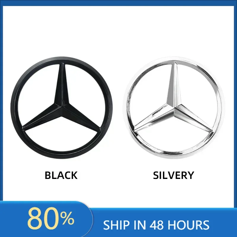 ل AMG جديد 2025 لمرسيدس بنز 70 مللي متر ثلاثية الأبعاد سيارة معدنية التصميم محرك هود شارة ديكور ملصق لمرسيدس بنز E C G M S A B Cla #2