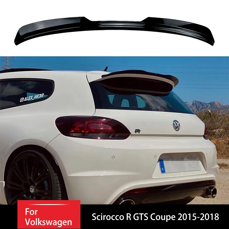 

Rear Roof Wing for Volkswagen Scirocco R GTS Coupe 2015-2018 Rear Trunk Top Wing Spoiler Dingfeng Wing Decoration