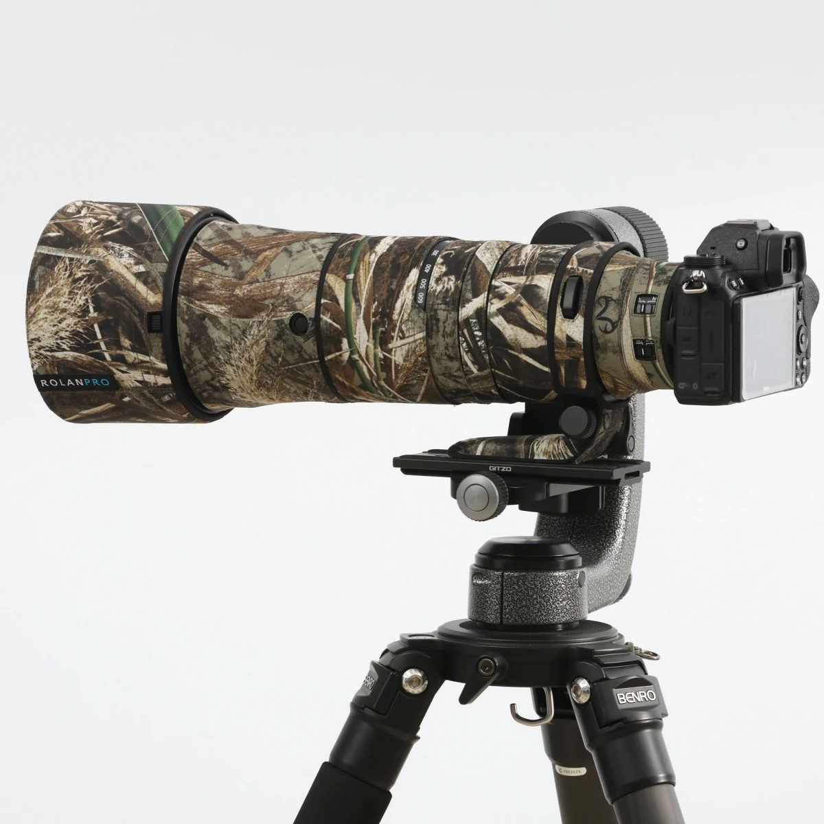 ROLANPRO Objektivmantel für Nikon Z 180–600 mm F/5,6–6,3 VR, wasserdichte Schutzhülle, Tarnung, Regenschutz, Z180–600 Pistolenhülse – Detail 28