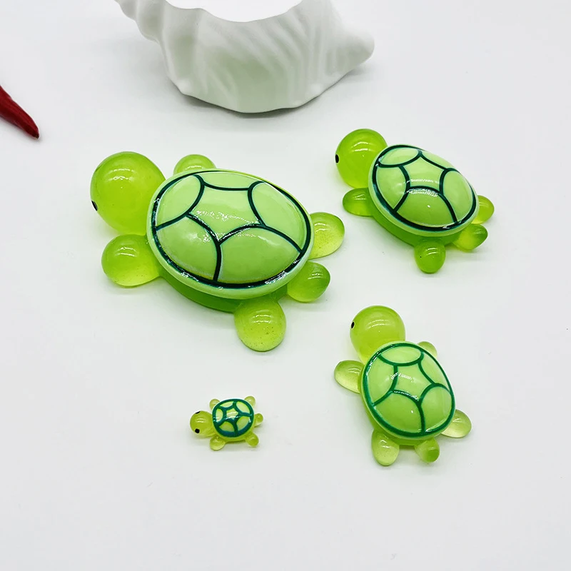 1/5pcs Mini Turtles Luminous Ornament Crafts Miniature Figures Tiny Turtles Micro Landscape Home Decoration Accessories Gifts