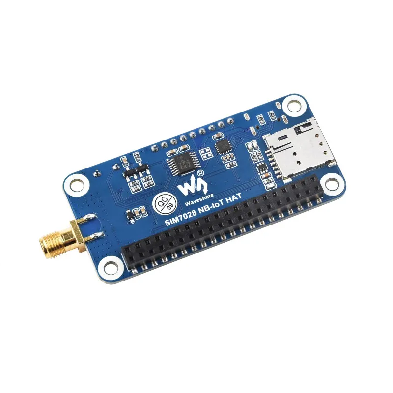 SIM7028 NB-IoT HAT for Raspberry Pi, Supports Global Band NB-IoT Communication, Small In Size And Low Power Consumption