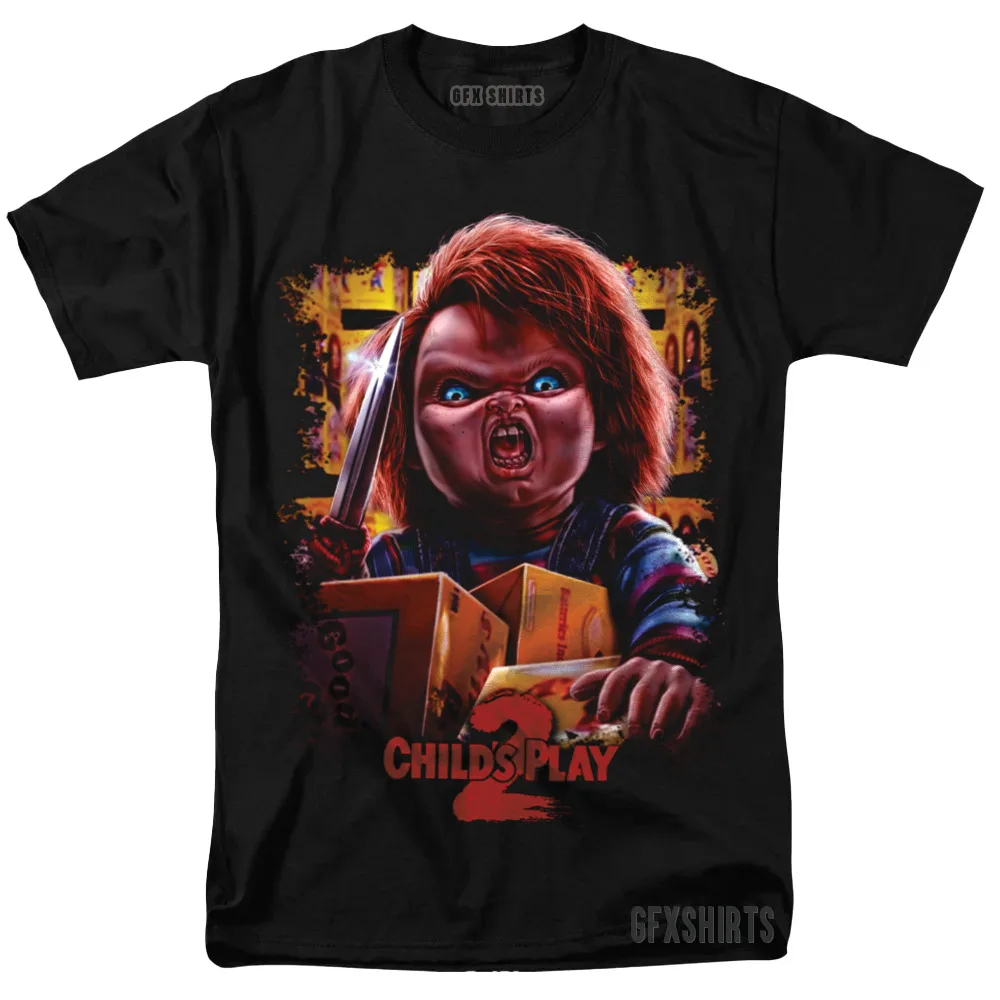 

Chucky Child's Play 2 90s Horror Movie vtg Graphic design T-Shirt