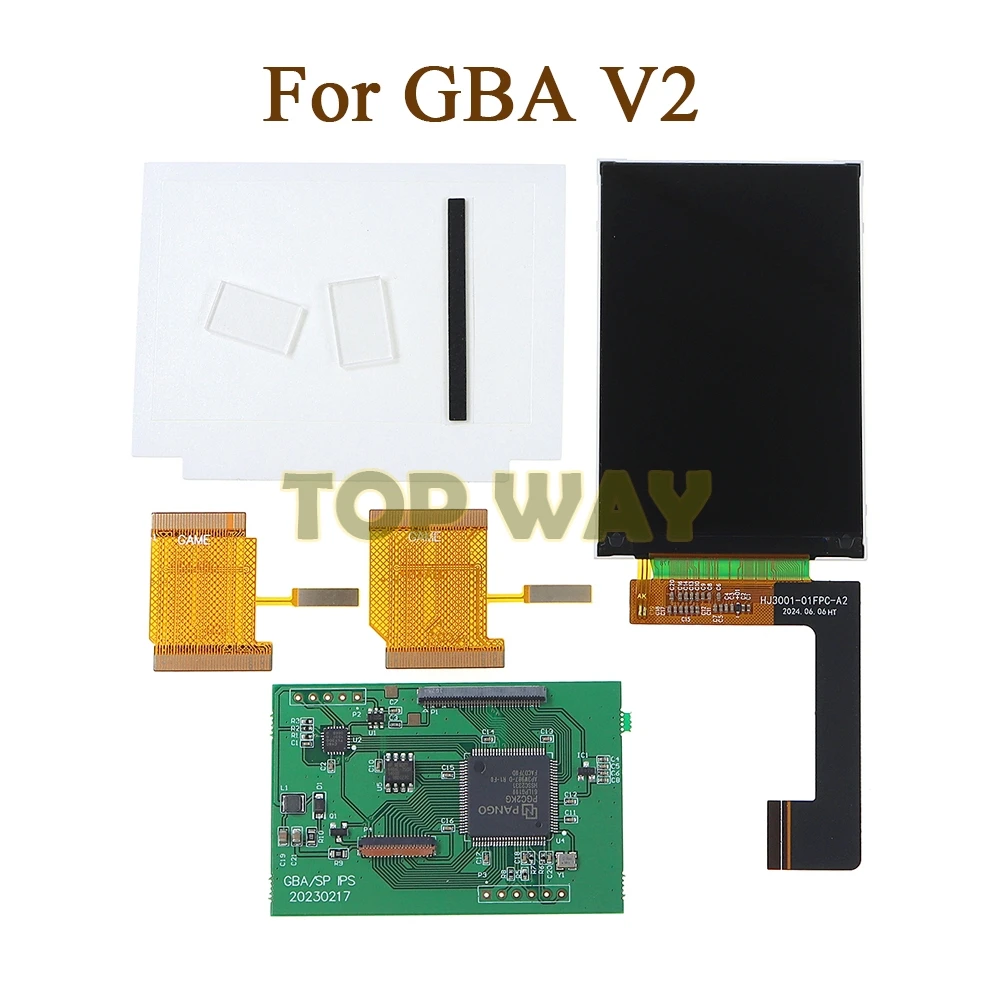 5sets LCD V2 Screen Replacement Kits For Nintend GBA Dacklight 10 Levels High Brightness IPS  For GBA V2.0 Console