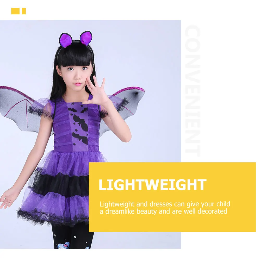 

1 комплект, накидка ведьмы, креативный безопасный материал, детский костюм на Хэллоуин, платье, детский костюм для косплея, принадлежности для выступлений на сцене