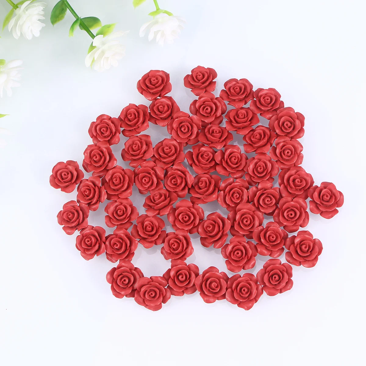

50 Pcs Scattered Bead Accessories Rose Ornament Jewelery Making Jewelry Decor DIY