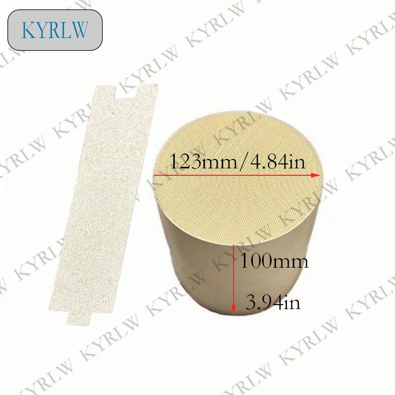 

Exhaust System Ceramic Honeycomb Three Way Catalyst Euro 3/4/5 123*100mm Catalytic Converter