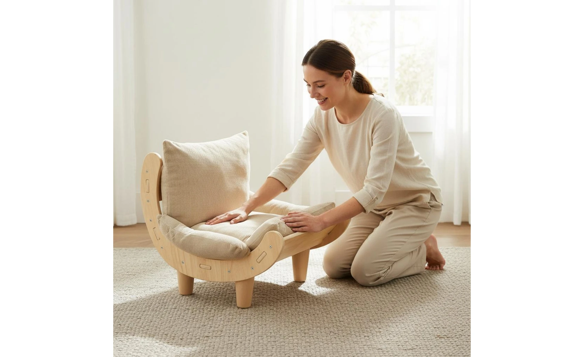 Feline Scratcher Bed 2-in-1 Sisal Feline Lounger Pet Furniture Corrugated Cardboard Long-Lasting