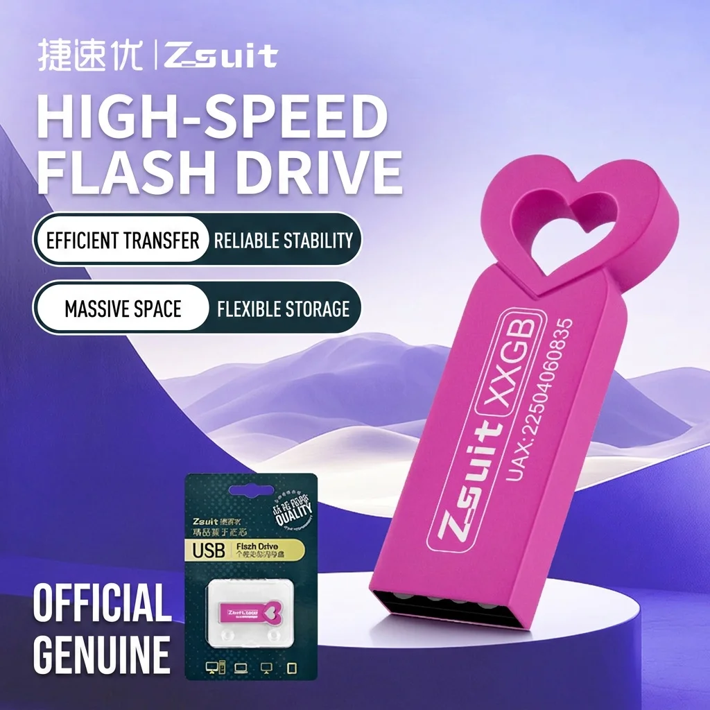 High-speed USB Flash Drive Lettering Wedding Commemorative Video Gift Computer Car USB 3.0 USB Flash Drive Storage