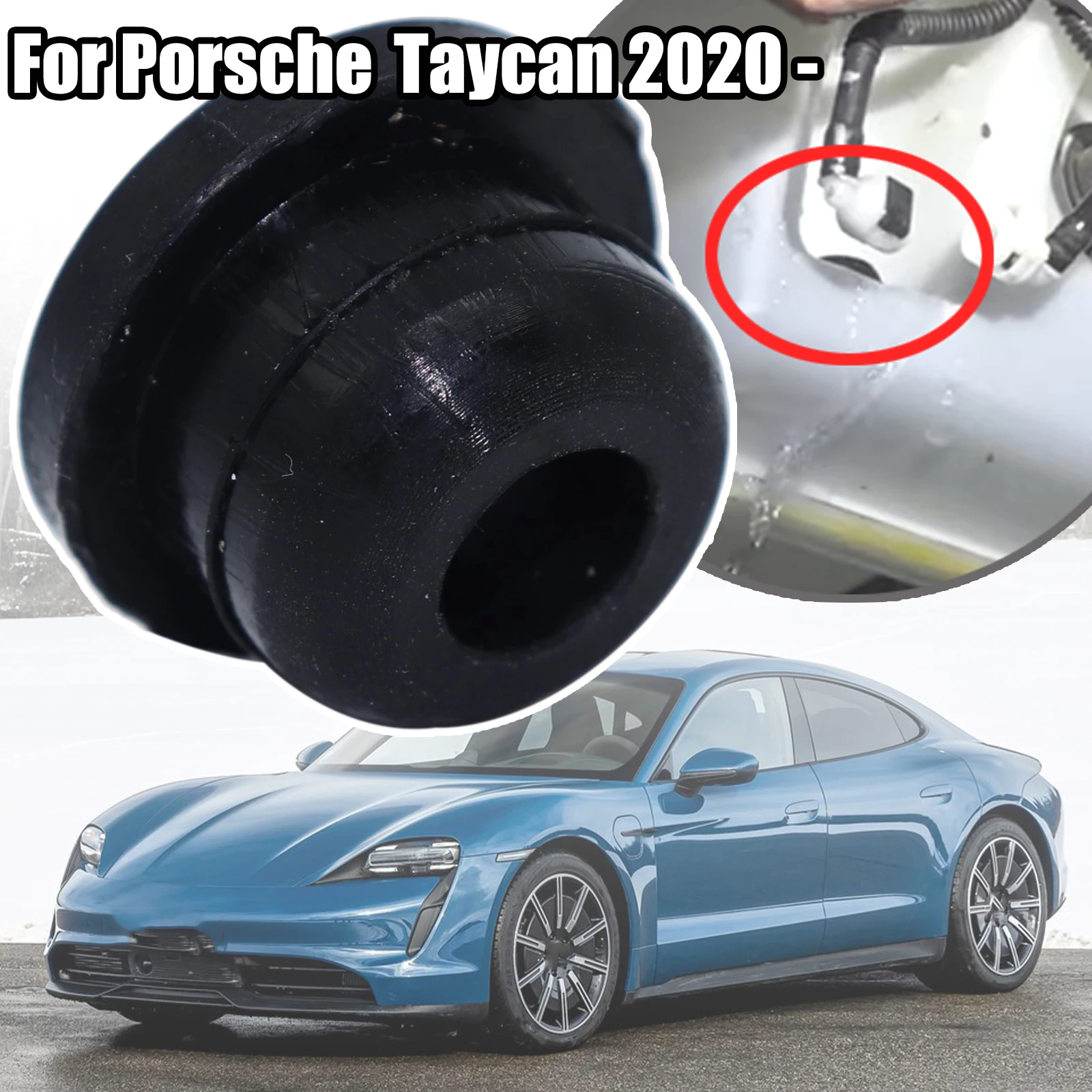 For Porsche Taycan 2020 - Panamera 971 Windscreen Washer Headlight Pump Seal Water Reservoir Gasket Mount Rubber Cap Clip Plug