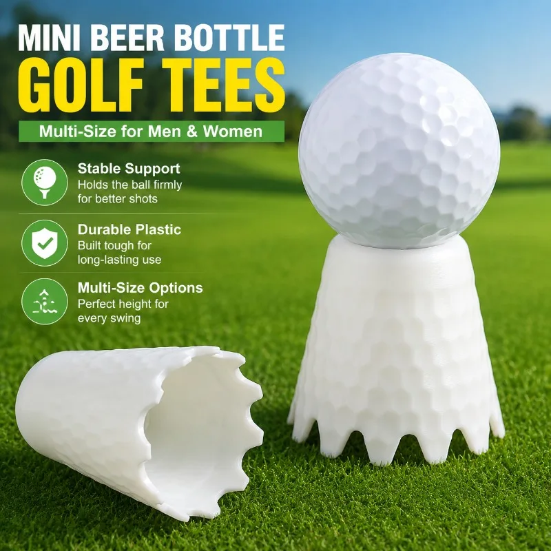 Multi-size Plastic Golf Tees Durable Disposable Ball Stands Multiple Height Options Stable Support Hold Golf Balls Firmly