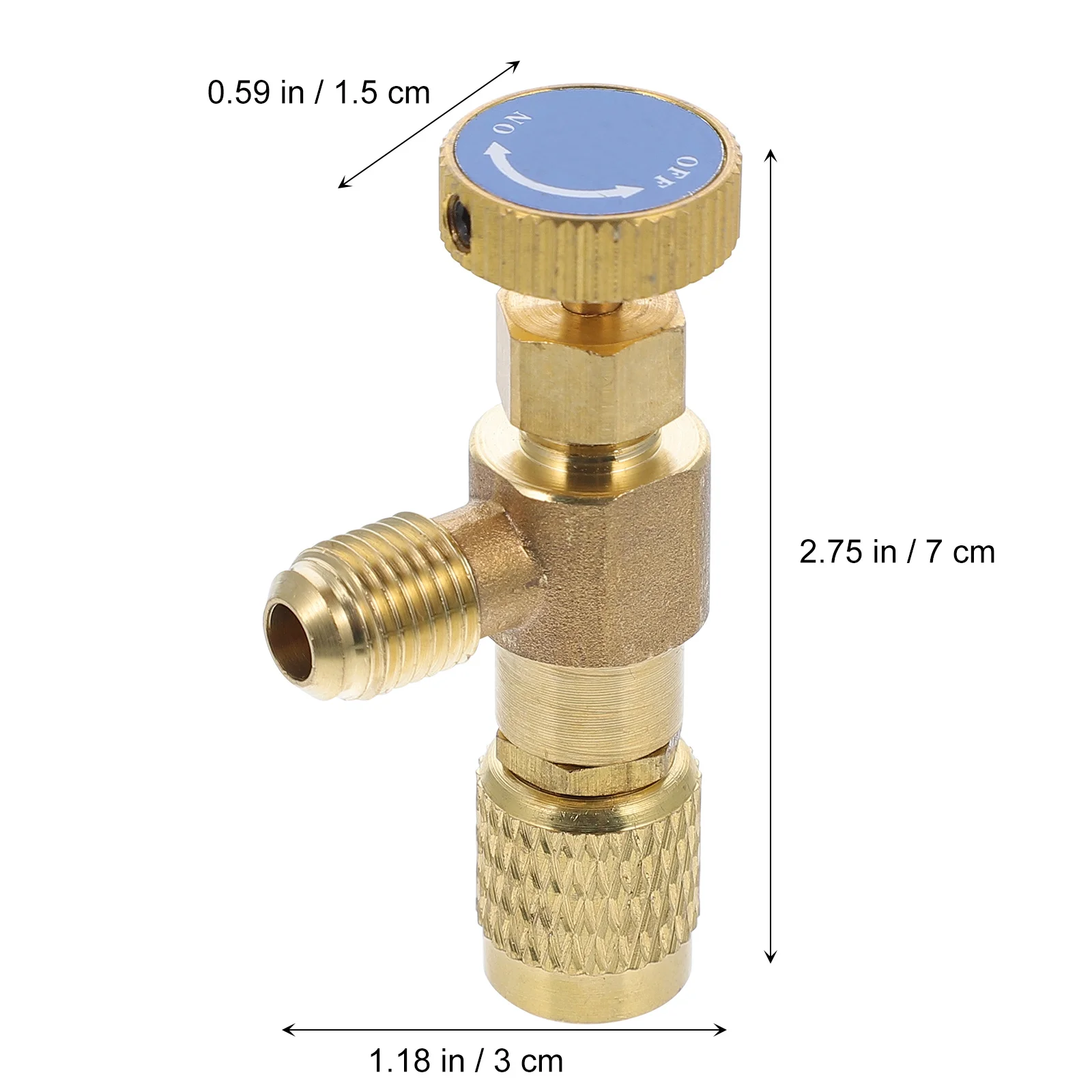 

1Pcs Air Conditioner Safety Valve Copper Sealed Fluoride Adding Valve for Refrigeration Systems Refrigerant