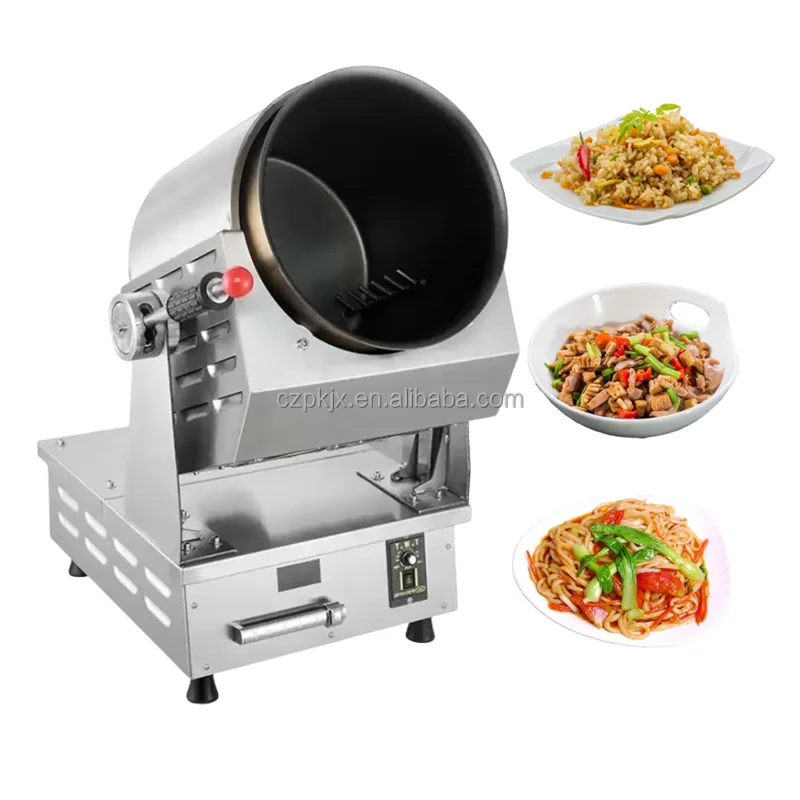 Automatic vegetable fried rice gas noodle mixer cooking machine stirring cooker robot machine cooking equipment pasta cooker