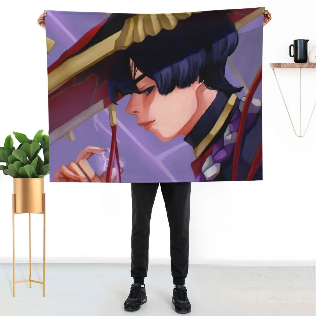 

Scaramouche Throw Blanket Soft Comfort Blanket for Reading Watching TV