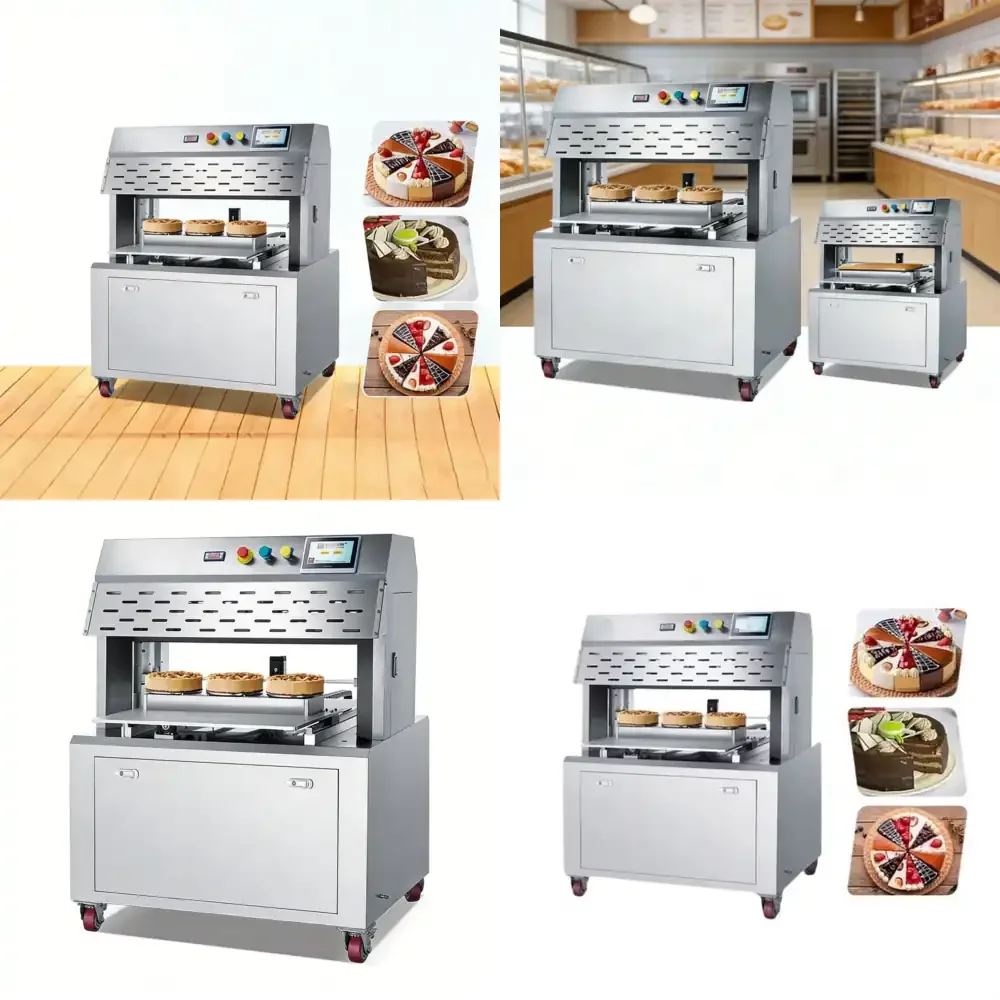 Automatic High Volume Cake Cutting Machine for Chocolate Cake Fruit Cake Bread Commercial Food Processing Equipment