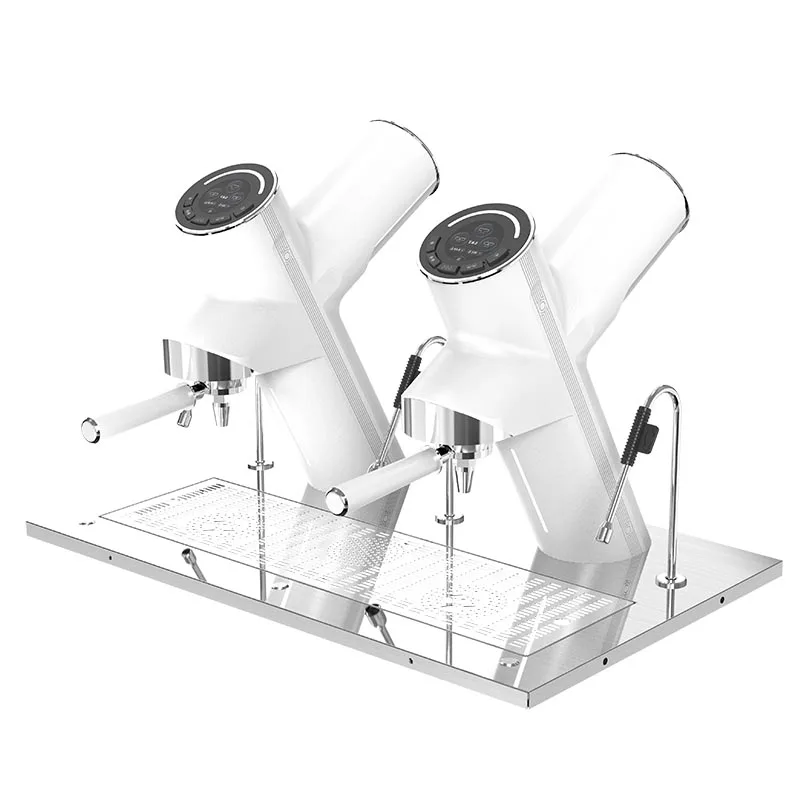 Cafetera Espresso Profesional Italiana Programable de Acero Inoxidable de 9 Bares con Pantalla Táctil Grande