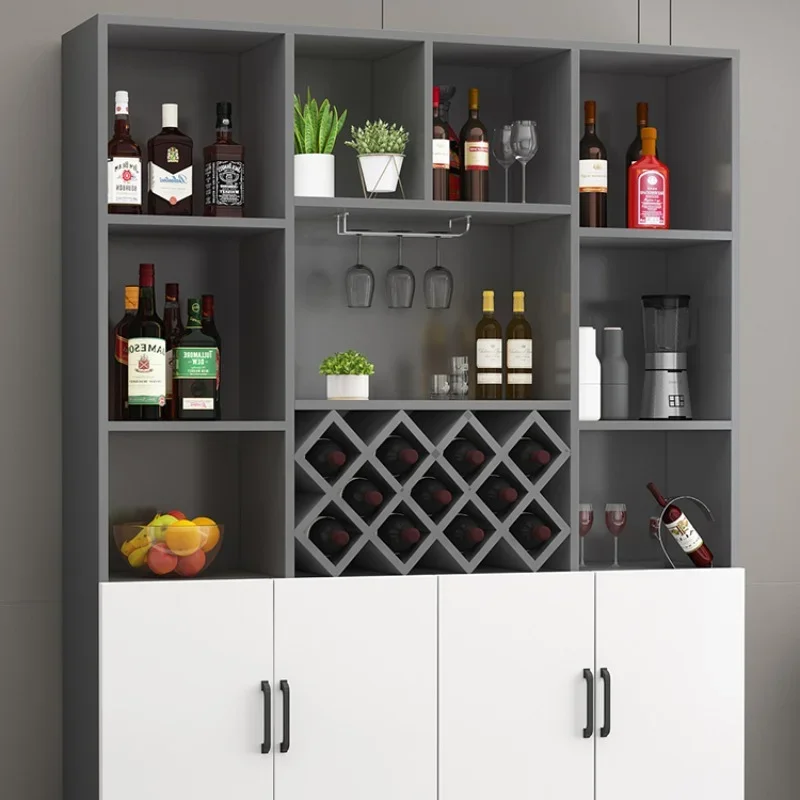 Liquor Kitchen Wine Cabinets Luxury Corner Simplicity Modern Wine Cabinets Display Wall Estante Vinos European Furniture QF50JG