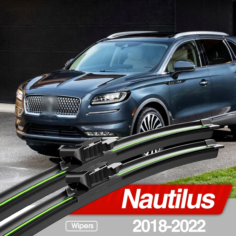 

For Lincoln Nautilus 2018-2022 Front Windshield Wiper Blades 2pcs Windscreen Window Accessories 2019 2020 2021