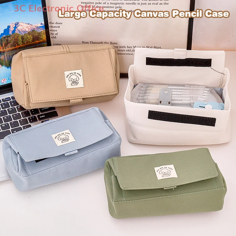 Sweet Design Flip Pencil Cases, Spacious for Stationery Items, Organizing Tool for Students, Essential School Supplies